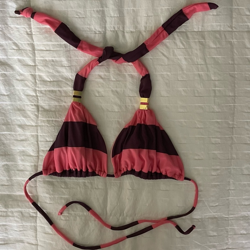 Vix Pink and Purple Bikini set. Both top and bottom size L.